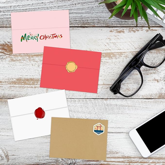 100 Pack A2 Envelopes White 4.375x5.75 Invitation Envelopes Self Seal - Image 7