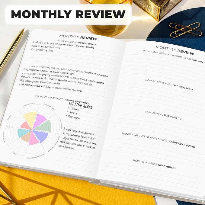 Clever Fox Planner Premium Edition – Undated Luxurious Weekly & Monthly Planner - Image 5