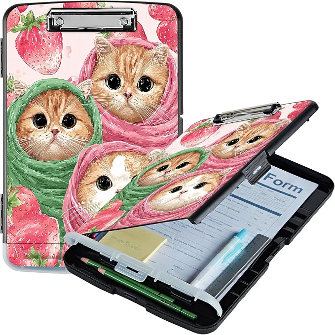 A4 Clipboard with Storage Pen Holder, Clipboards Organizer Nursing Clipboard by Unknown