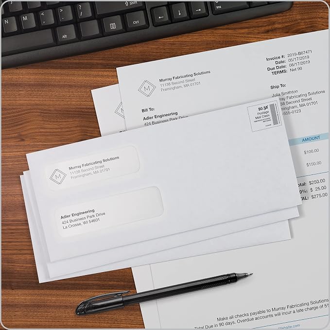 Columbian #10 Double-Window Self-Seal Security Envelopes, - Image 7