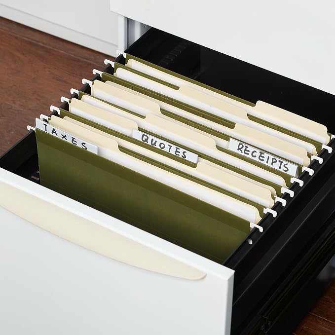 Staples Reinforced Hanging File Folders, Letter Size, Wide‑Capacity Box‑Bottom - Image 8