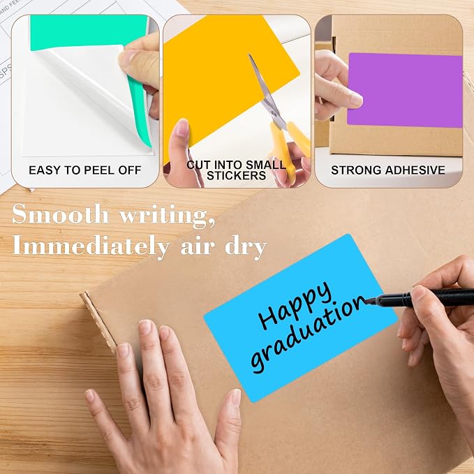 PARLAIM 5 x 3 inch Colored Inventory Stickers - Image 3