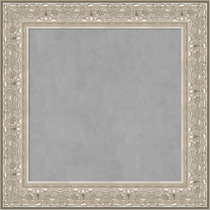Amanti Art Silver Framed Magnetic Board 27x27 Medium Vision Board by AmantiArt
