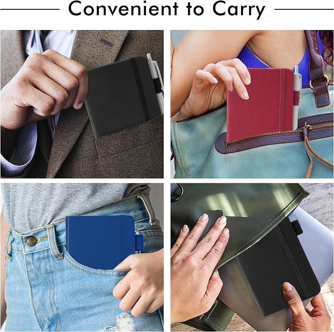 feela Pocket Notebook Notepad, Mini Cute Small Hardcover College Ruled Journals - Image 5
