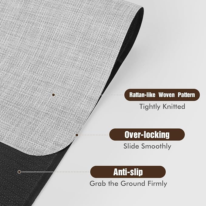 Blvornl Office Chair Mat for Hardwood Floor, Large Anti-Slip Hard Floor - Image 3