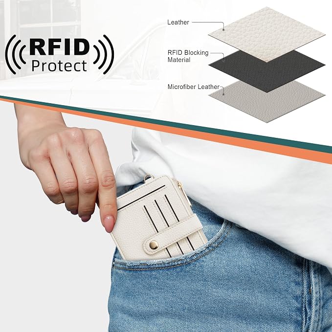 Airkit Wristlet Wallets for Women, Keychain RFID Blocking Credit Card Holder - Image 4