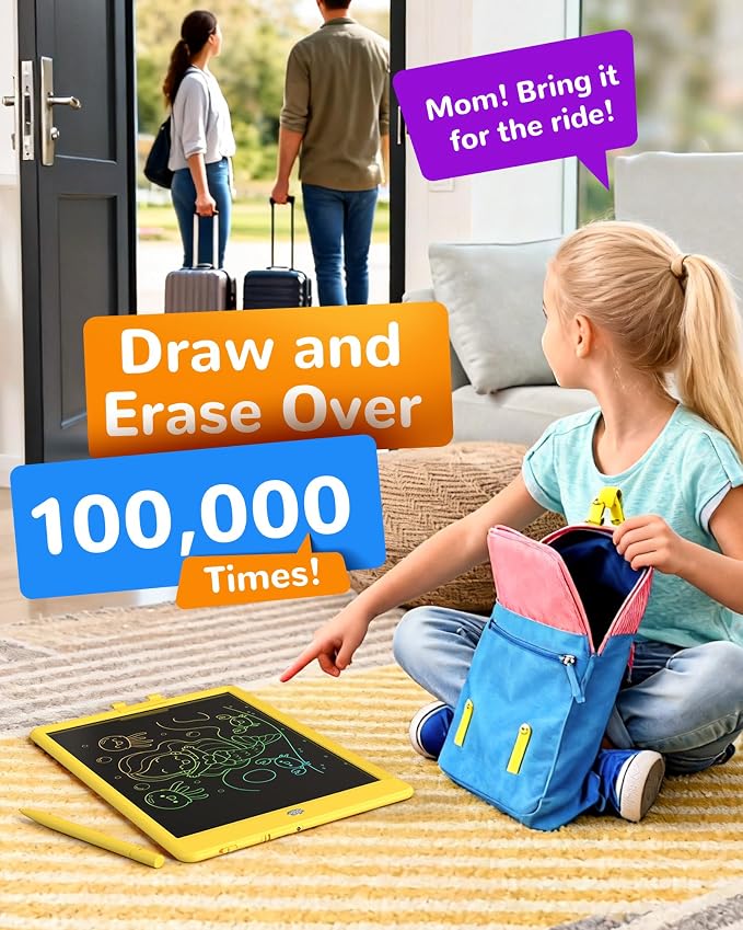 KOKODI LCD Writing Tablet, 10 Inch Colorful Doodle Board Drawing Tablet - Image 5