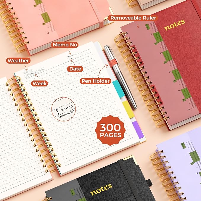 Line Hardcover Spiral Notebook - Image 5