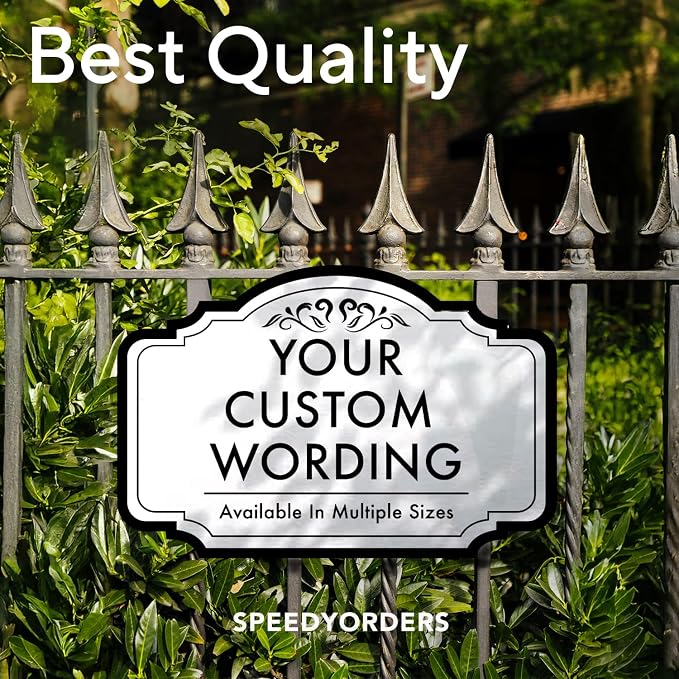 Design 24x18 In Metalic Silver Decorative Outdoor Personalized Aluminum - Image 7
