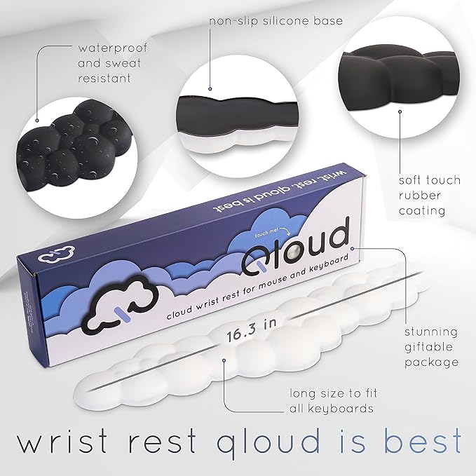 Cloud Keyboard Wrist Rest – Create-ables Qloud Cloud Wrist Rest - Image 4