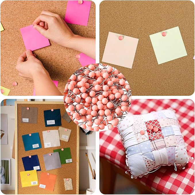 XIHIRCD 200pcs Push Pins, Map Tacks Round Head Map Push Pins Small Thumb Tacks - Image 7