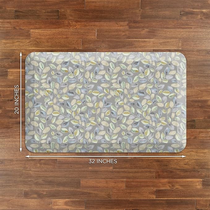 GelPro Anti-Fatigue Designer Comfort Kitchen Floor Mat Orchard Sultry Grey 20x32-DeskLoop Office