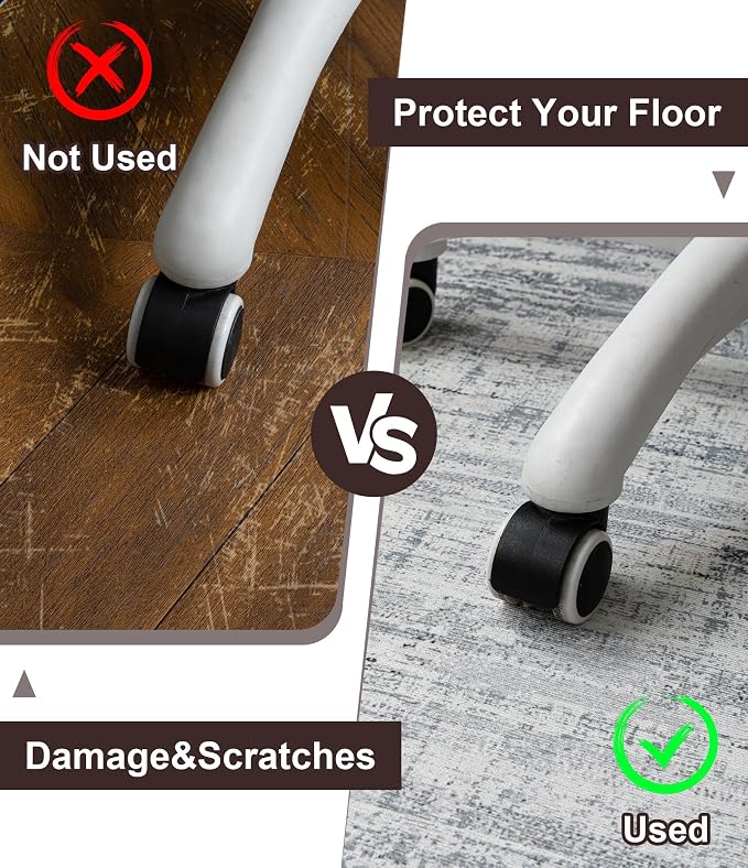 chakme Office Chair Mat for Hardwood Floor, Machine Wash - Image 4