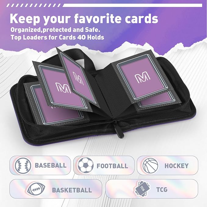 1 Pocket Toploader Binder Holds 40 Cards - Image 2