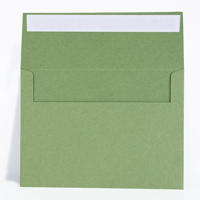 100 Pack Sage green 5x7 Envelopes by AZAZA
