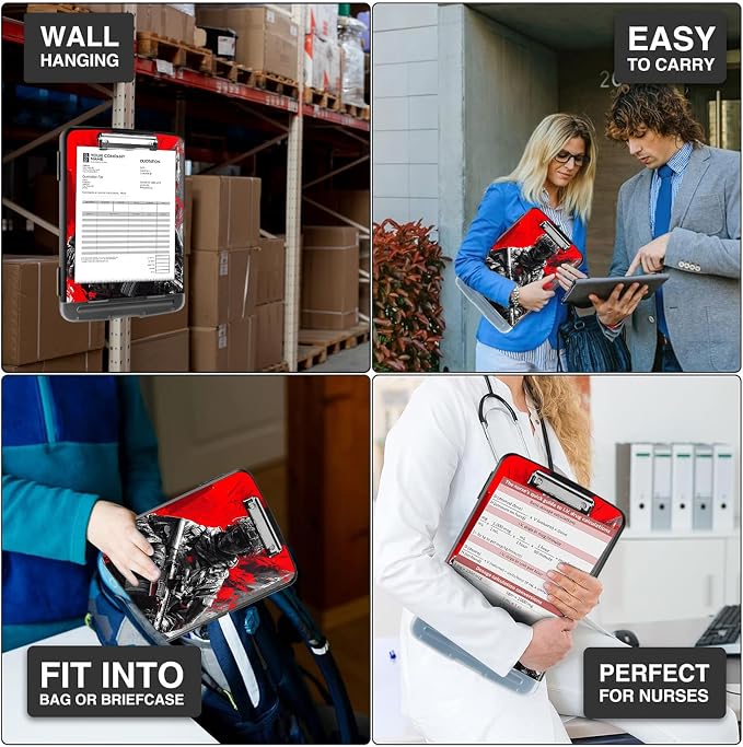 LYHXLYJH Clipboard with Storage, A4 Clipboards with Pen Holder, Heavy Duty - Image 6