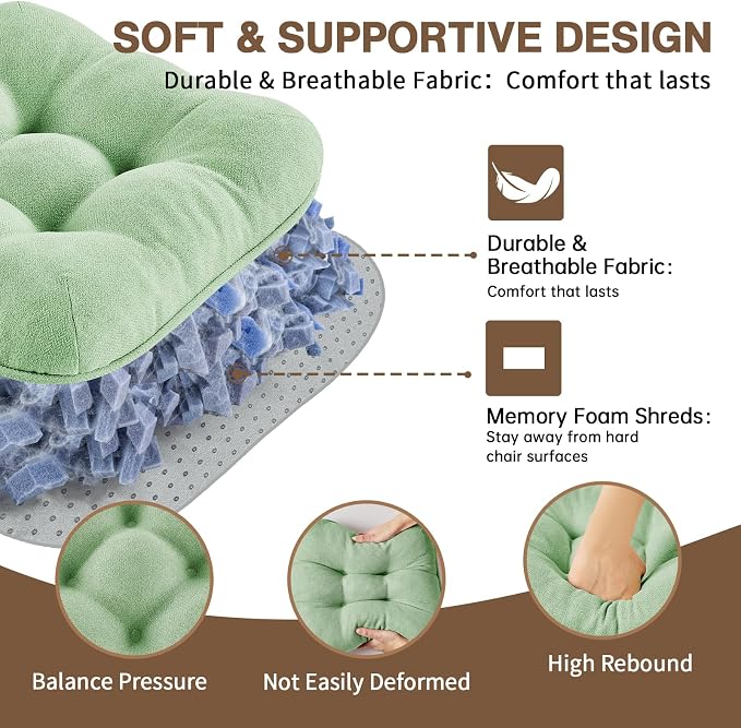 BETU Chair Cushions for Dining Chairs Set of 2, 3.5" Thick Kitchen Table Chair - Image 8