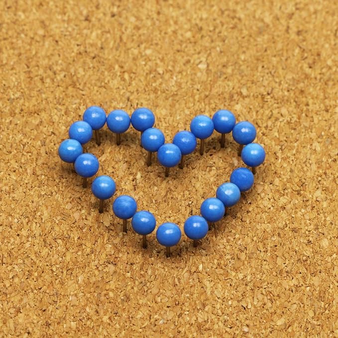 Tupalizy 1/8 Inch Small Round Ball Head Decorative Push Pins Map Thumb Tacks - Image 3