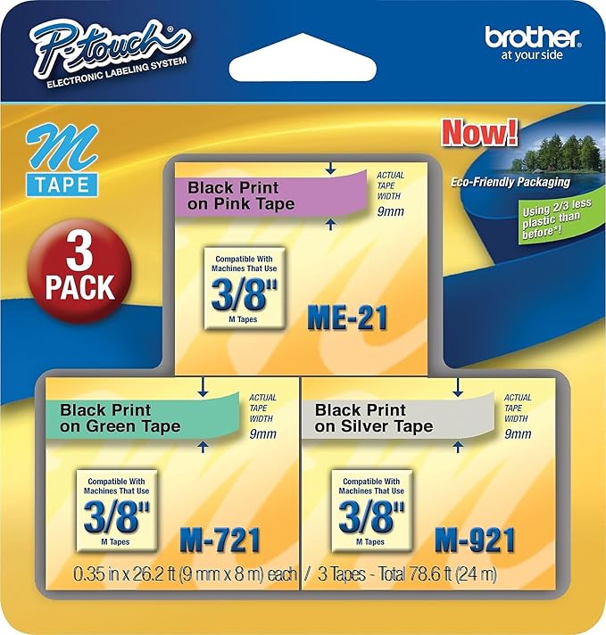 Brother ME793 P-Touch M Tape 3/Pack by Unknown