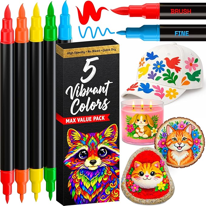 ARTISTRO 5 Acrylic Paint Markers by ARTISTRO