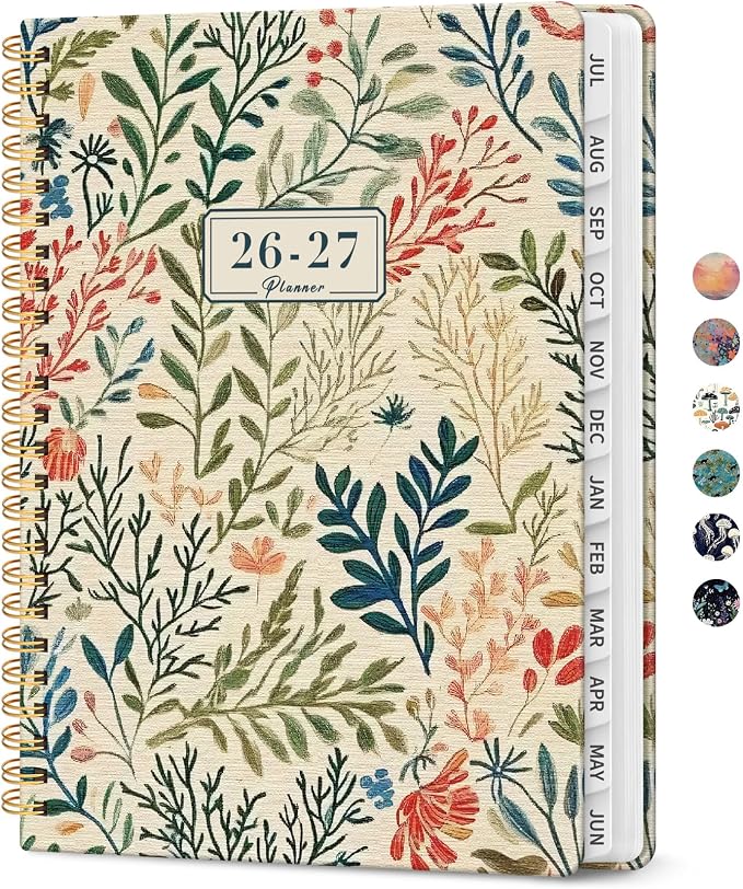 Planner 2026-2027, Academic Year Weekly and Monthly Calender Planner, from Jul by Taja