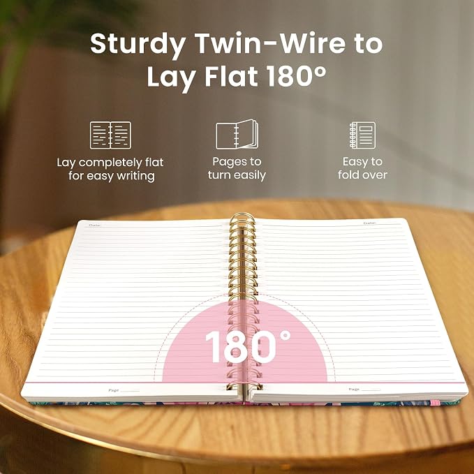 Lined Spiral Notebook Journal for Work, 300 Pages Thick B5 College Ruled - Image 4