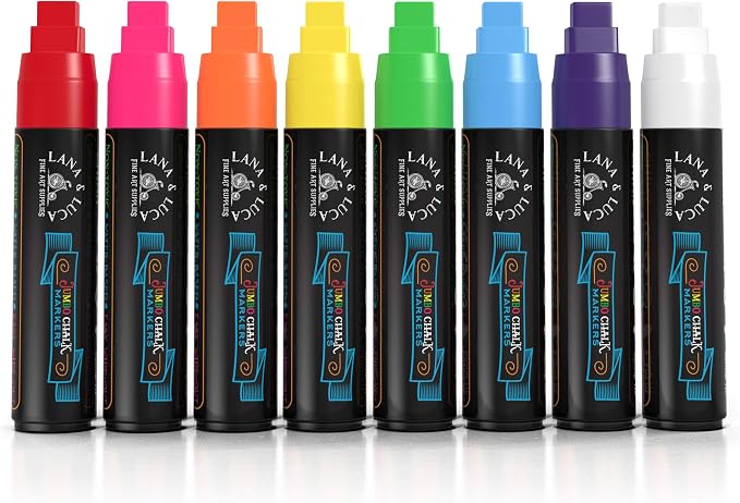LANA & LUCA Jumbo Liquid Chalk Markers Square Tip - Image 6
