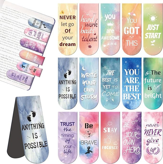 Magnetic Bookmarks, Kaluofan 15PCS Bookmarks by Kaluofan