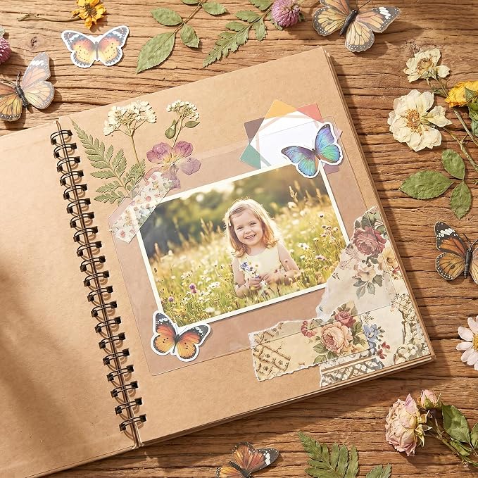 12Pcs 6.1" Clear Self Adhesive Planner Pockets, Notebook Storage Inserts | - Image 7