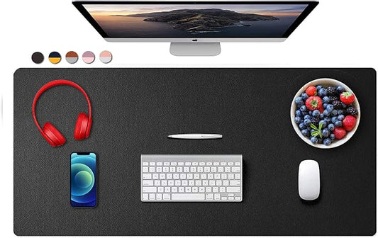 SUJAYU Dual Sided PU Leather Desk Pad, Mouse Pad, Office Desk Mat, Non-Slip by SUJAYU