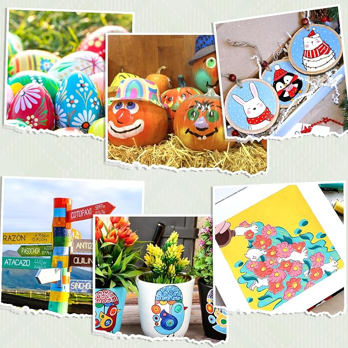 DAPAWIN Oil Based Paint Pen: Permanent Paint Marker, Waterproof Paint Set of 24 - Image 7