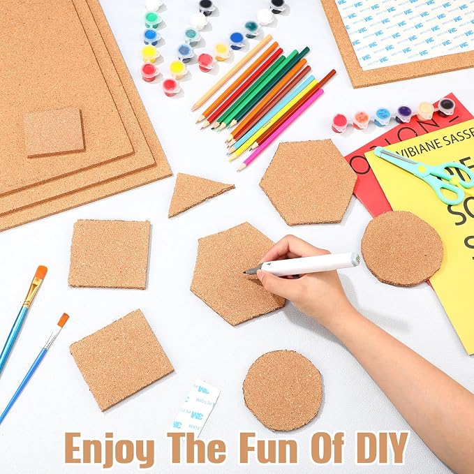 Kosiz 40 Pack Cork Board Square 12" x 12", 1/4" Thick Cork Board Tiles Bulk - Image 4