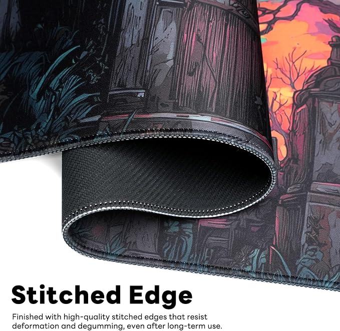 Desk Mat, Big Desk Pad, 31.5x11.8 Inches Extended Big Gaming Mouse Pad - Image 4