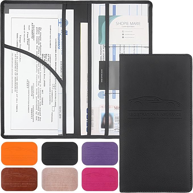 LumiMokki Premium Car Registration & Insurance Card Holder by LumiMokki