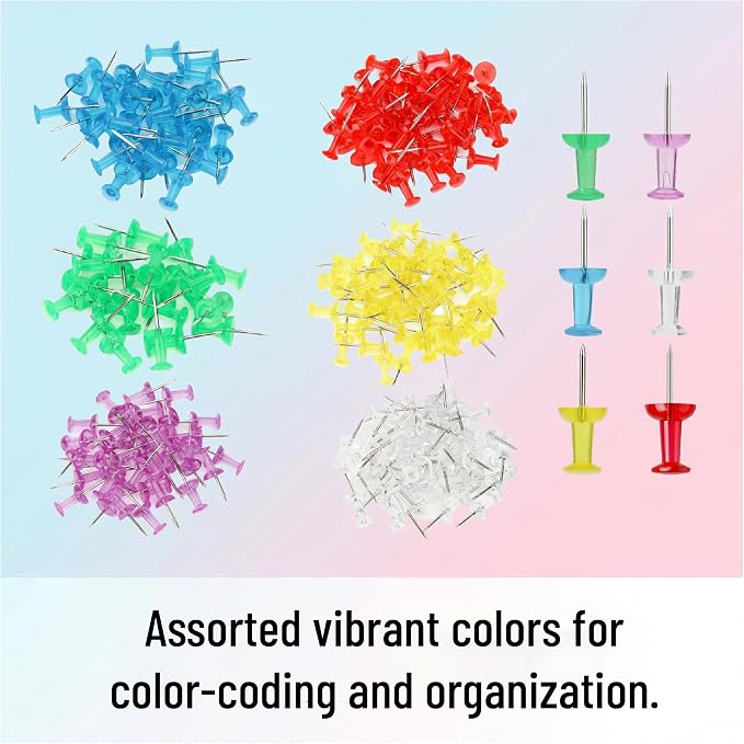 Mr. Pen- Push Pins for Bulletin Board, 220 Pack, Portable and Durable Wall - Image 3