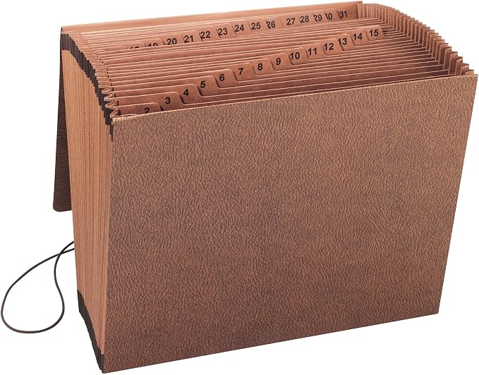 Smead TUFF Expanding File, 31 Pockets, Flap and Cord Closure, Letter Size - Image 4