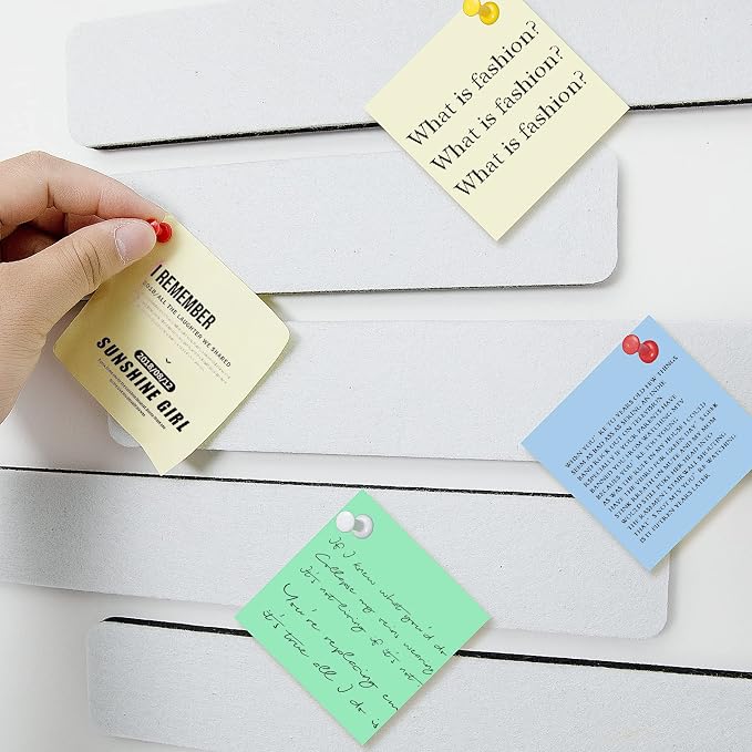5 Pack Felt Pin Board Bar Strips Bulletin Board - Image 2