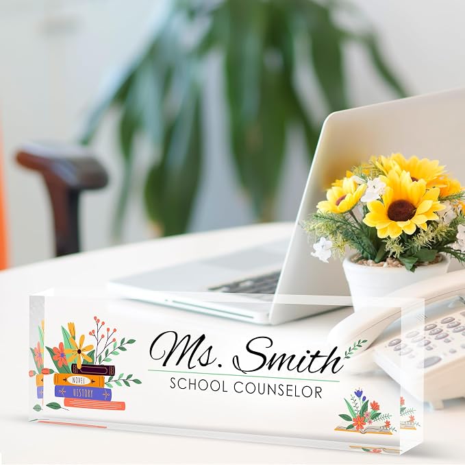 Custom Desk Name Plate Personalized, Acrylic Name Plates - Image 2