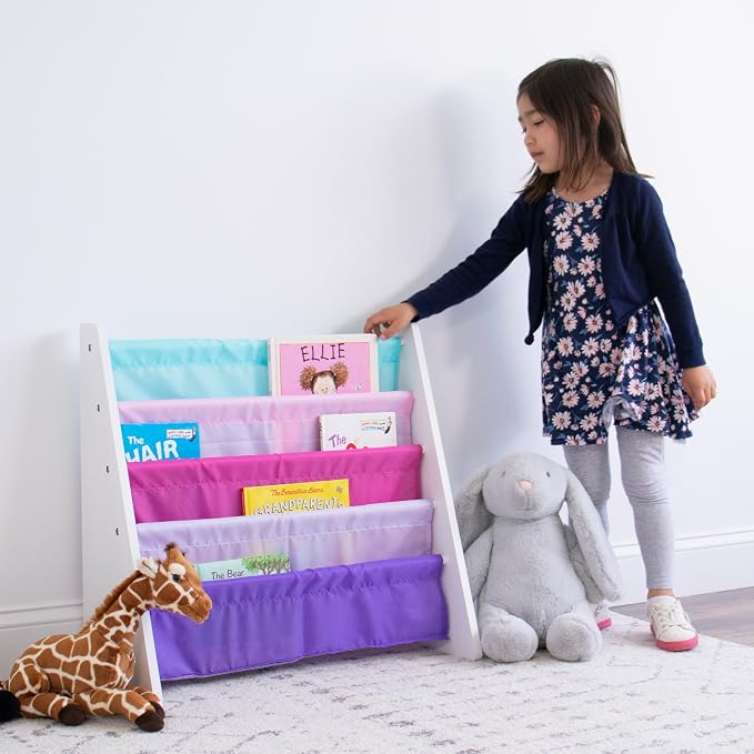Humble Crew Kids Bookshelf, 4-Tier Front-Facing Book Display Organizer - Image 2