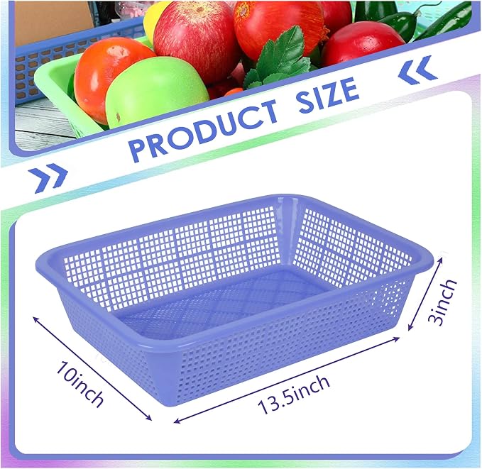 Kolewo4ever 24 Pack Classroom Storage Baskets Pencil Organizer Bins 13.5 x 10 x - Image 2