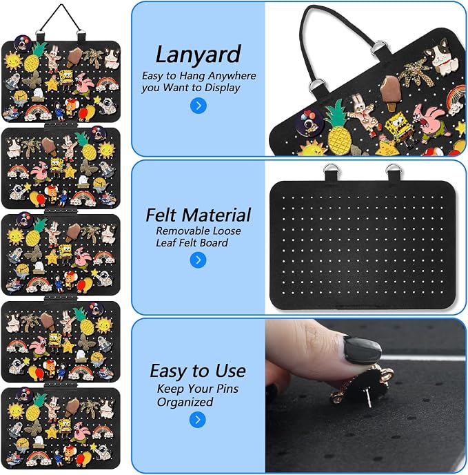Hanging Enamel Lapel Pin Organizer - Image 4