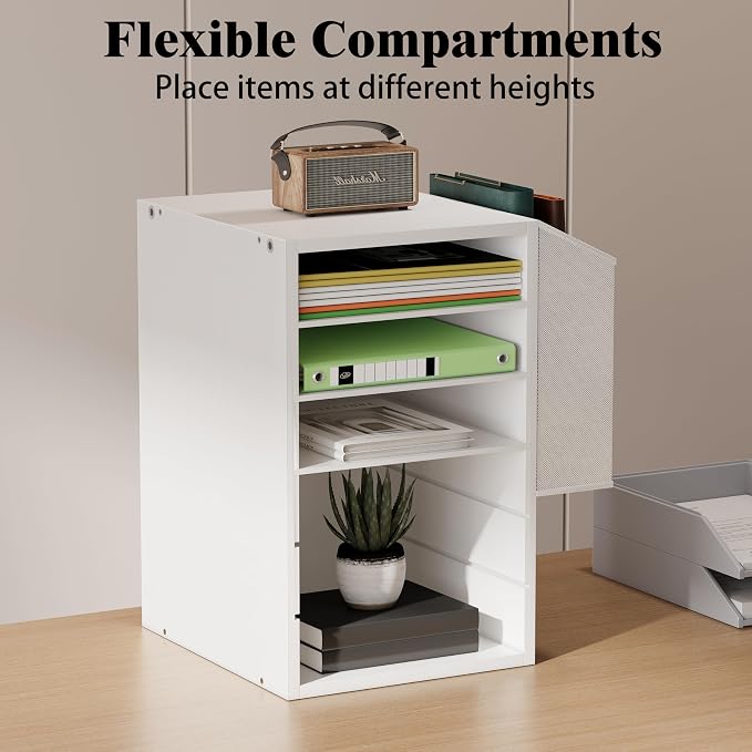 Unionly, 6 Tier Adjustable Countertop Mail Sorter, Mailboxes - Image 4