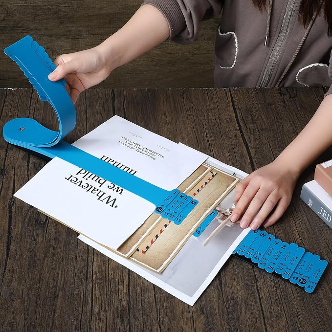 PerKoop Plastic All Purpose Document Sorter Alphabetical a-z File Organizer - Image 7