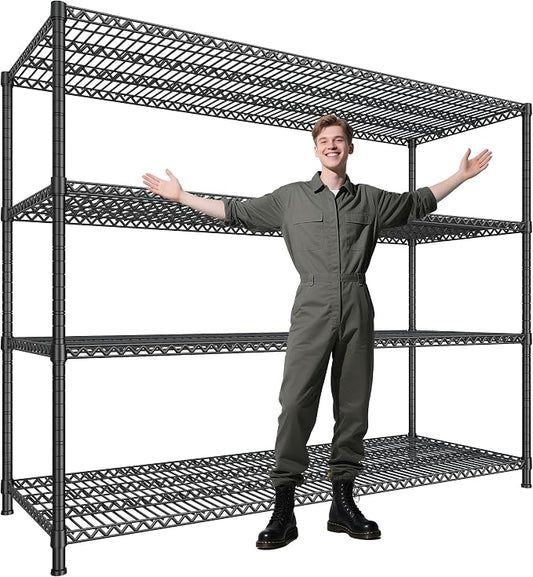 DurayLoly 2500 LBS Shelf Storage Shelves 68.1" W Wire Shelving Unit, Garage by Durayloly