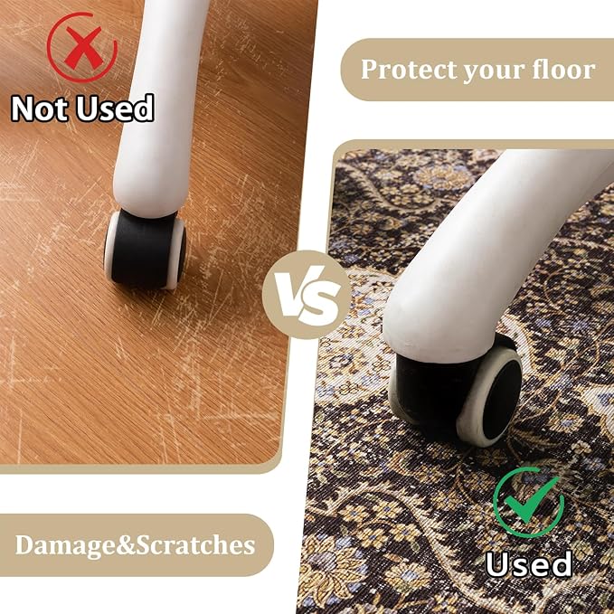Office Chair Mat for Hardwood Floor, Machine Wash - Image 4