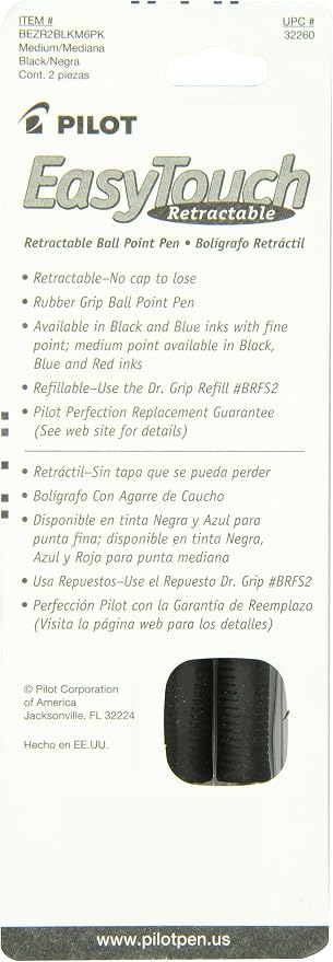 PILOT EasyTouch Refillable & Retractable Ballpoint Pens, Medium Point - Image 2
