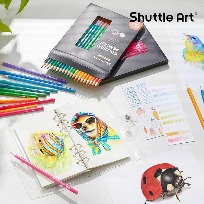 Shuttle Art 80 Colored Pencils, Colored Pencils - Image 6
