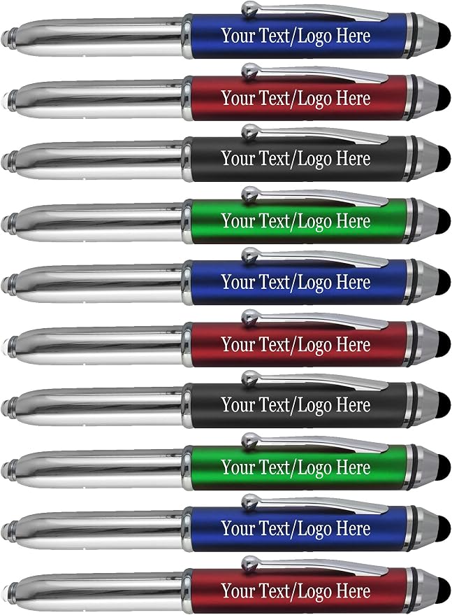 Promotional Pens with Personalized Text or Custom Business Logo- Bulk 150 Pack- by Sypen