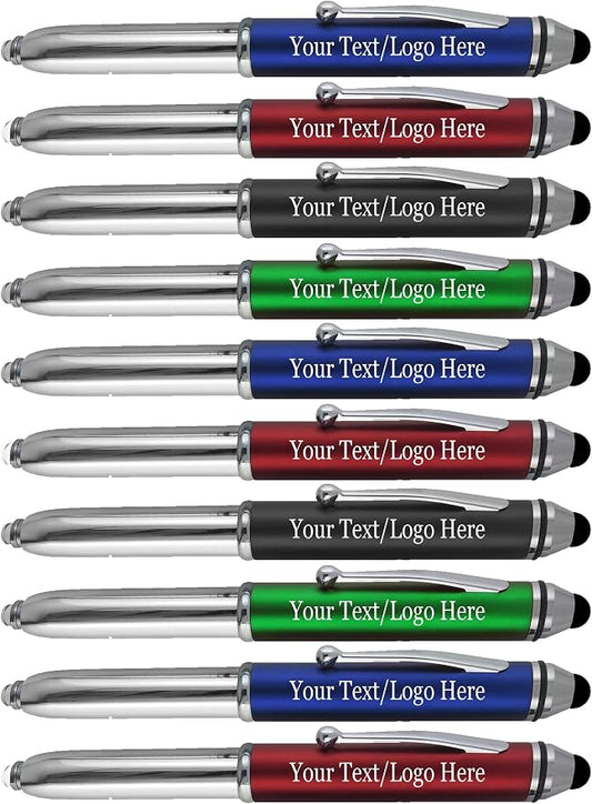 Promotional Pens with Personalized Text or Custom Business Logo- Bulk 150 Pack- by Sypen