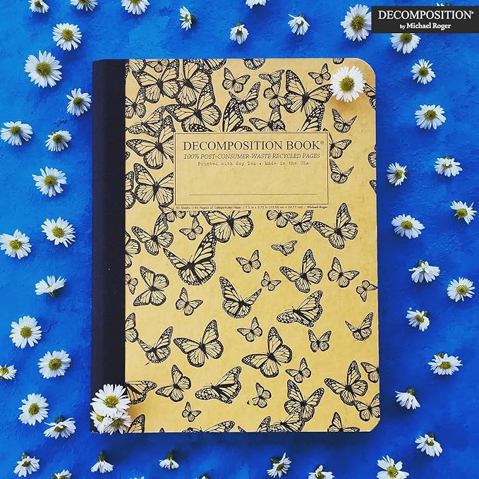 Decomposition Monarch Migration College Ruled Composition Notebook - Image 2
